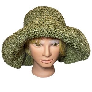 New with tags women’s straw hat wide brim floppy one‎ size fits most